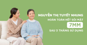 GIẢM SỎI MẬT HOÀN TOÀN CHỈ SAU 3 THÁNG SỬ DỤNG