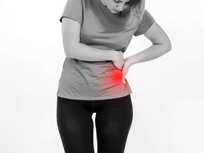 Sỏi niệu quản trái làm đau vùng thắt lưng bên trái, cơn đau lan xuống bàng quang nhiều